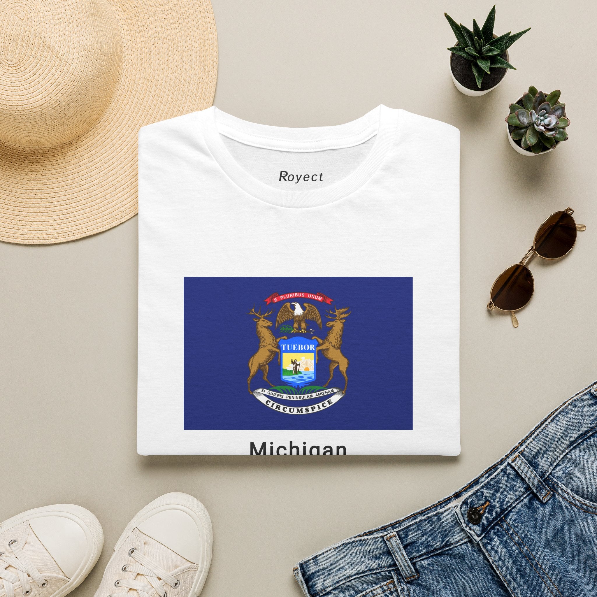 Michigan State Seal T-Shirt | Michigan Flag, Michi-Gang Cat Photos