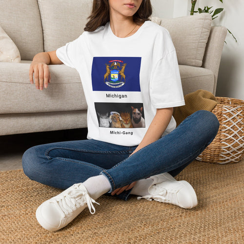 Michigan State Seal T-Shirt | Michigan Flag, Michi-Gang Cat Photos